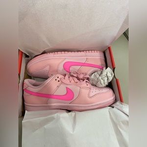 Nike Dunk Lows in Triple Pink